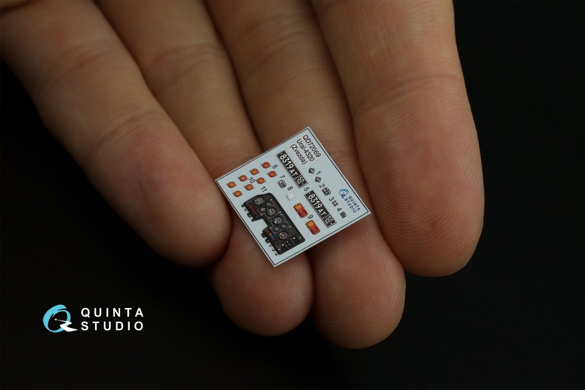 Quinta Studio QD72069 Ural-4320 3D-Printed &amp;amp; colored Interior on decal paper (Zvezda) 1/72 – image 2