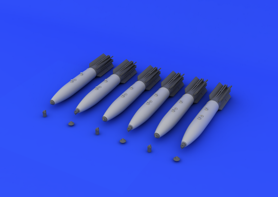 Bombes Eduard 648128 Mk.82 avec aérofrein, début du 1/48