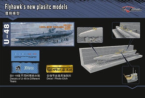 FlyHawk Model FH1101 U-boat Type VII B DKM U-48 w/Dock 1/700 – zdjęcie 3