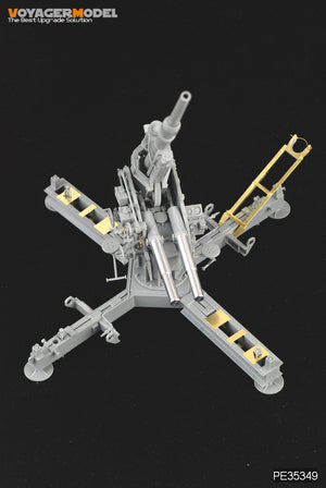Voyager modèle PE35349 seconde guerre mondiale allemand 88mm FlaK 37 mit Behelfslafette pour DRAGON 6523 1/35  – image 7