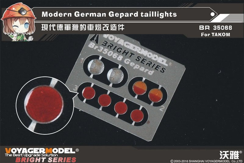 Feux arrière Gepard allemands pour maquette Voyager BR35068 (pour TAKOM 2044) 1/35 – image 2