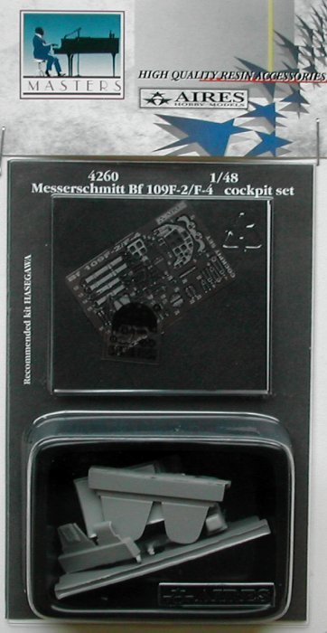 Kit cockpit Aires 4260 Bf 109F-2/F-4 - Nouveau moule 1/48 Hasegawa