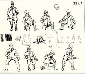 Hat 8259 WWI Italian Artillery Crew 1/72