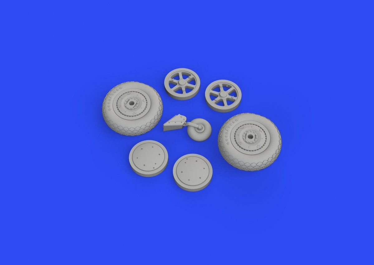 Roues Eduard 648713 SBD-5 REVELL, ACCURATE MINIATURES 1/48