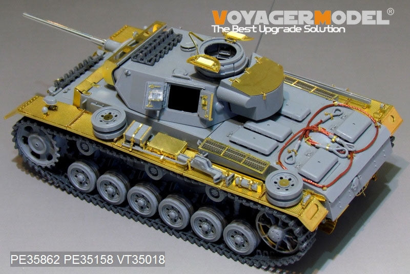 Maquette Voyager PE35862, char allemand Pz.KPfw.III Ausf.L de base de la Seconde Guerre mondiale, pour DRAGON 6387 au 1/35 – image 7