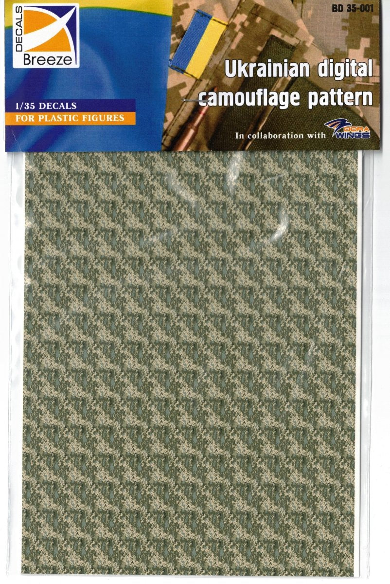 Breeze Decals 35-001 Motif de camouflage numérique ukrainien 1/35