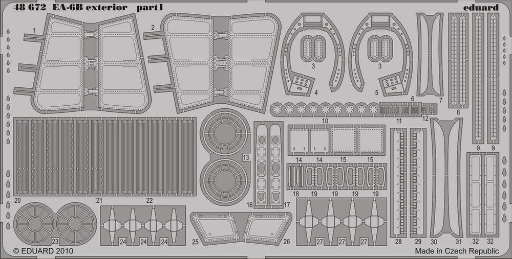 Eduard 48672 EA-6B extérieur 1/48 Kinetic  – immagine 2