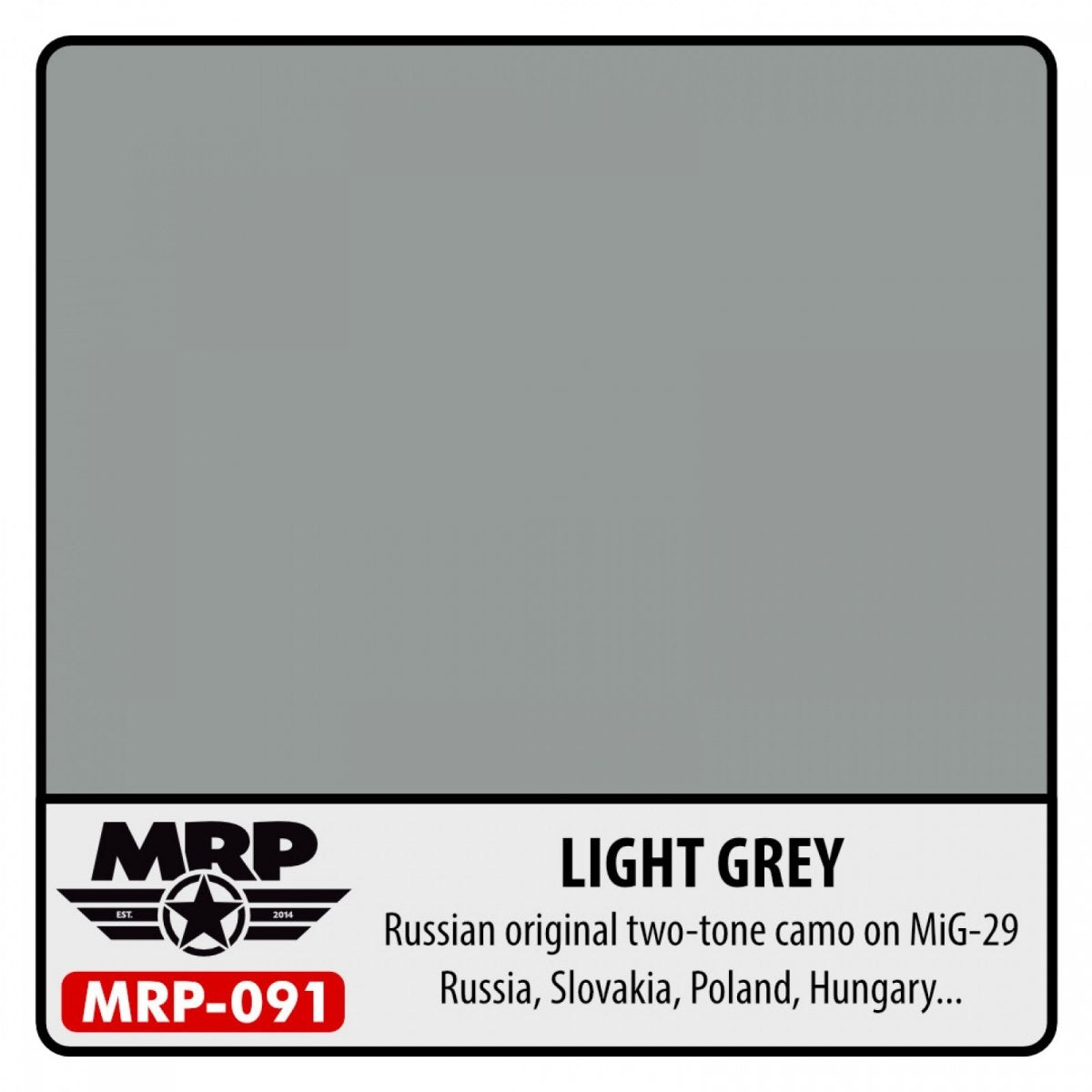 Peinture MR. Paint MRP-091 GRIS CLAIR Camouflage bicolore russe MIG-29 30 ml