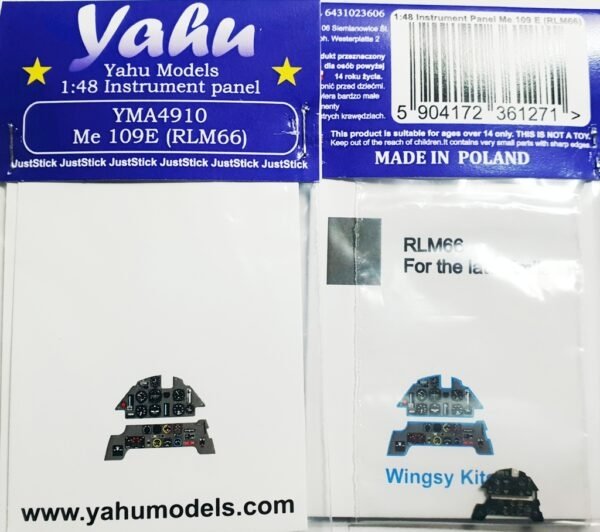 Yahu YMA4910 Me 109 E (RLM66) Kits Wingsy 1/48