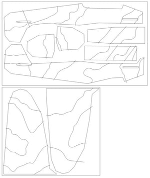 Omask 44009 Spitfire Mk.II surfaces de camouflage M.Feric camo G (pour Eduard 11146) 1/48