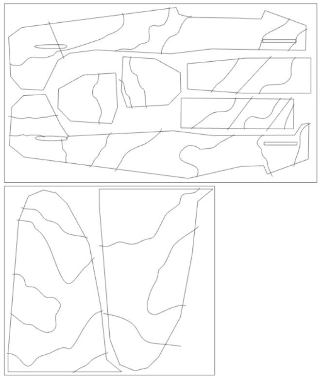 Omask 44009 Spitfire Mk.II surfaces de camouflage M.Feric camo G (pour Eduard 11146) 1/48