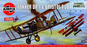 Airfix 02141V Fokker DR1 Triplane et Bristol Fighter - Combat aérien double 1/72