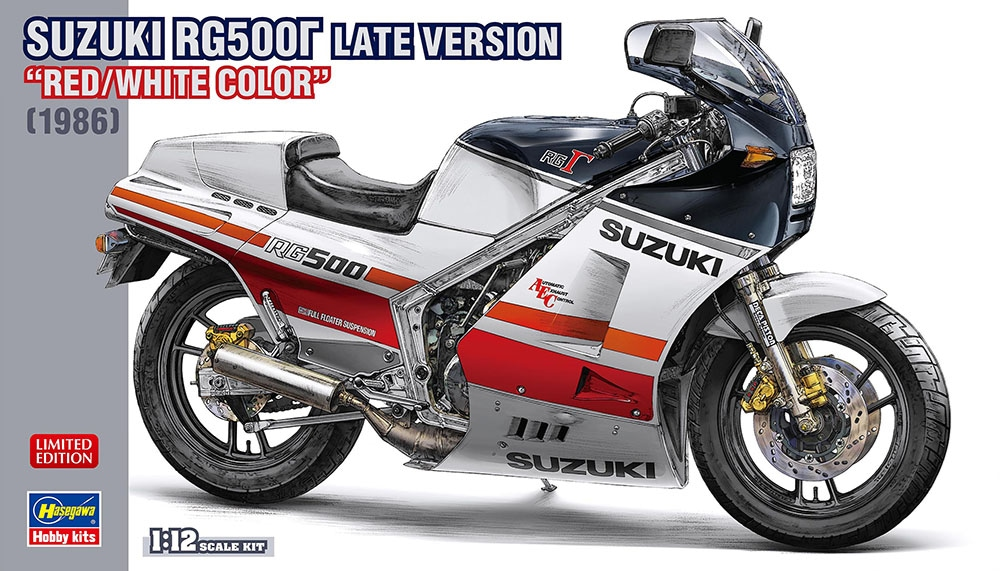 Hasegawa 21764 Suzuki RG500Γ Version tardive « Rouge/Blanc » (1986) 1/12 