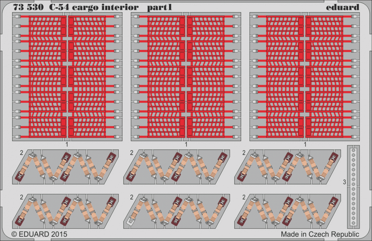 Intérieur cargo Eduard 73530 C-54 1/72 REVELL