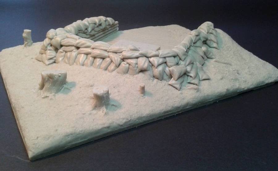 Support de terrain Panzer Art RE35-349 PaK 43/3 « betonfundament » 1/35 – immagine 2