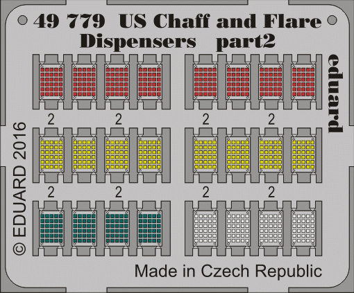 Eduard 49779 Distributeurs de paillettes et de fusées éclairantes américains 1/48