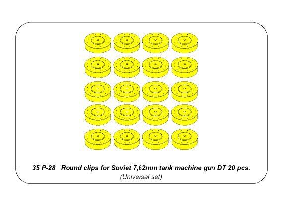 Aber 35P-28 Clips ronds pour soviétique 7,62 mm czkm DTZ – Bild 6