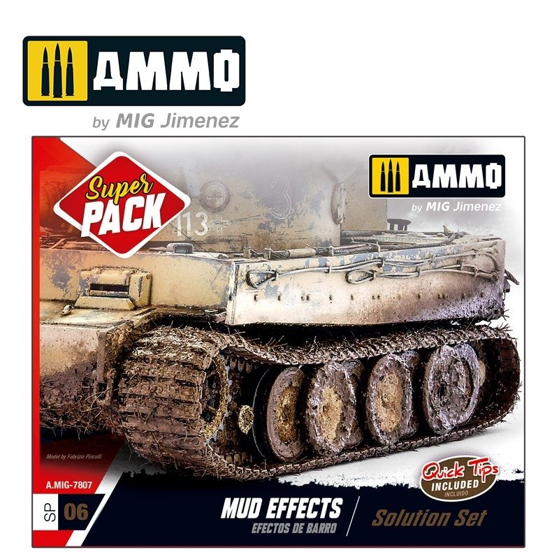 Munitions Mig Jimenez 7807 Effets de boue. Kit de solution