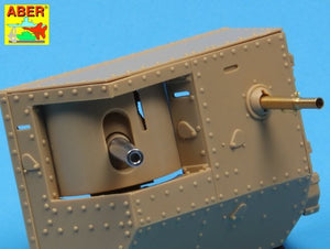 Canons Aber 35L-155 pour char britannique Mark IV de la Première Guerre mondiale – Mâle (1/35) – image 7