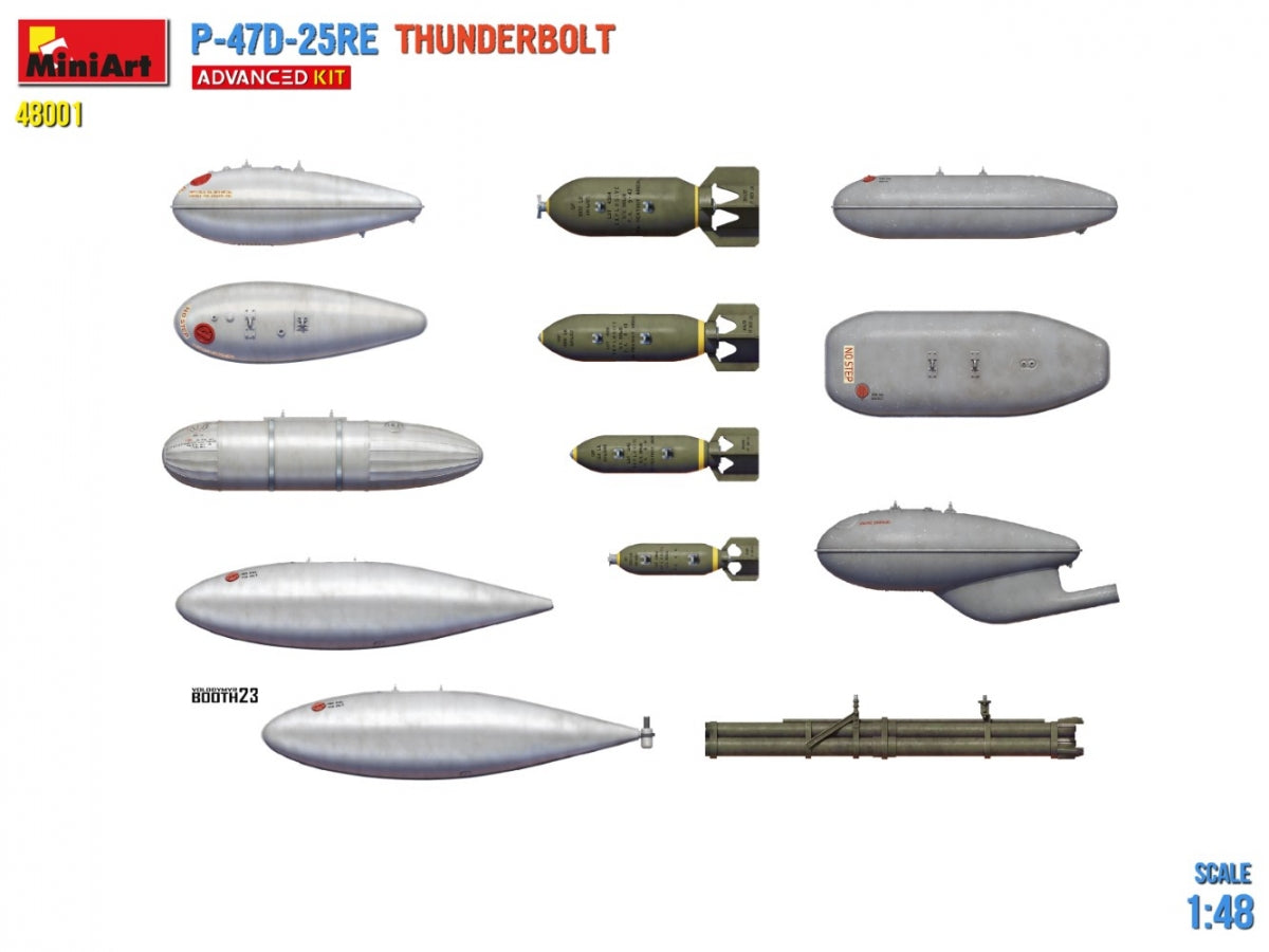 MiniArt 48001 P-47D-25RE Thunderbolt - Kit avancé 1/48 – immagine 16
