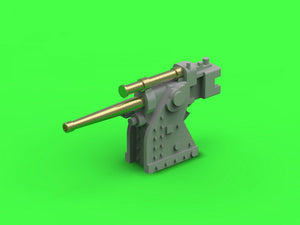 Master SM-350-102 Canon d&amp;#39;entraînement français de 90 mm modèle 1935 – utilisé sur les navires de classe Richelieu et Dunkerque – (résine, métal et pièces photogravées) – (4 pièces) (1/350)  – Bild 2