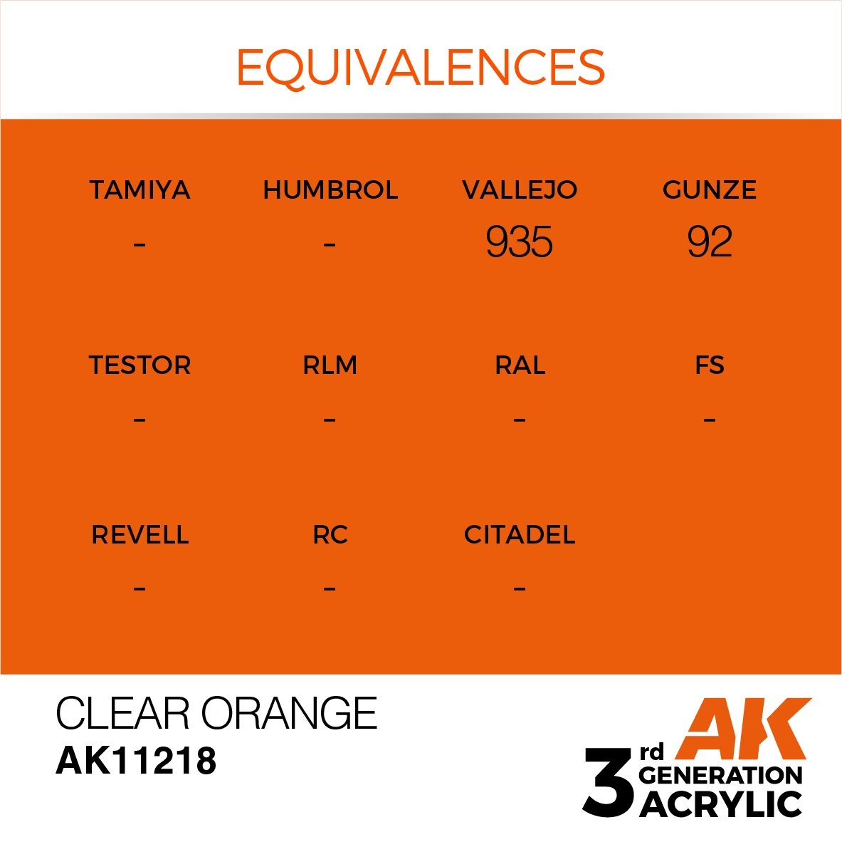 AK Interactive AK11218 ORANGE TRANSPARENT – STANDARD 17 ml – image 3