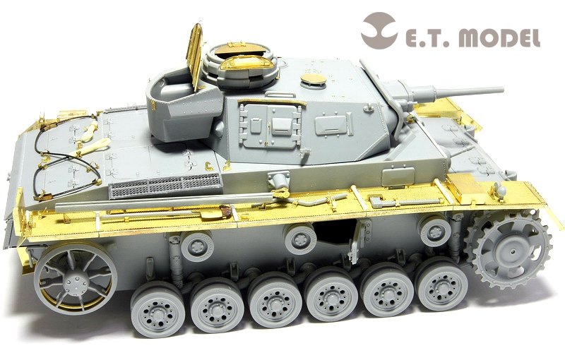 ET modèle E35-030 WWII allemand Pz.Kpfw.III Ausf.J Basic (pour DRAGON 6463/6394) (1/35) – image 3