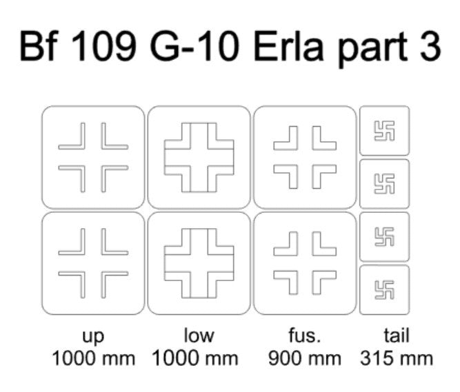 Omask 24022 Bf 109 G-10 Erla partie 3 1/48
