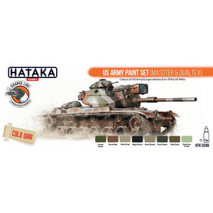 Kit de peinture Hataka HTK-CS99 US Army (MASSTER &amp;amp; DUALTEX) (8 x 17 ml) – imagen 2