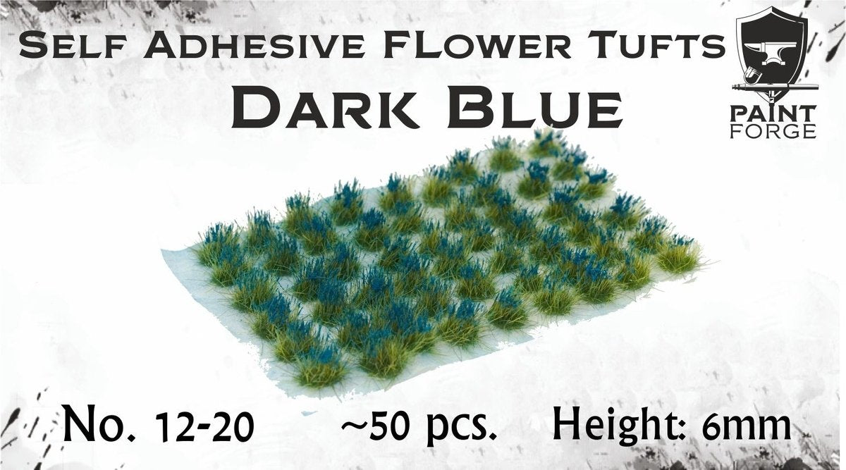 Paint Forge PFFL2612 Fleurs bleu foncé 6 mm