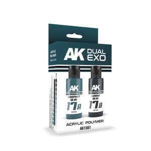 AK Interactive AK1561 DUAL EXO SET 17 – 17A BLEU GRAPHITE &amp;amp; 17B BLEU LUNAIRE