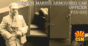 Copper State Models F35-035 Officier de voiture blindée de la marine française 1/35