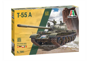 Italeri 7081 T-55A avec moteur entièrement détaillé 1/72