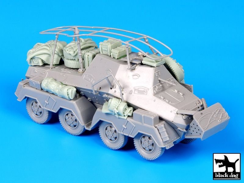 Ensemble d&amp;#39;accessoires Black Dog T72058 Sd Kfz 263 pour Dragon 1/72 – immagine 3
