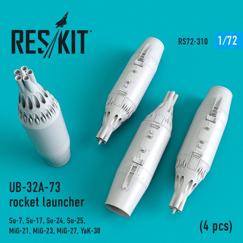 Lance-roquettes RESKIT RS72-0311 UB-32A-24 (4 pièces) 1/72