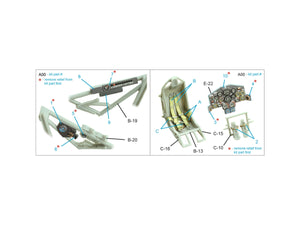 Intérieur imprimé en 3D et coloré sur papier décalcomanie Quinta Studio QD48529 Horten Ho 229 (Zoukei Mura SWS) 1/48  – image 2