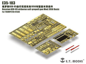 ET Modèle E35-103 Canon automoteur aéroporté russe ASU-85 Mod.1956 Basic (Pour TRUMPETER 01588) (1/35)