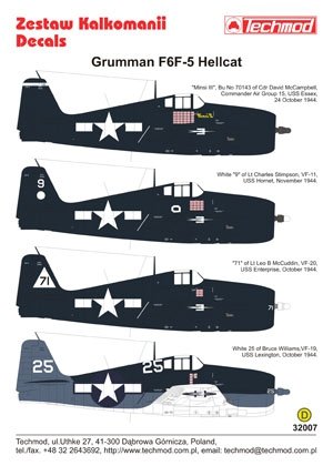 Techmod 32007 - Grumman F6F-5 Hellcat 1/32 – zdjęcie 2