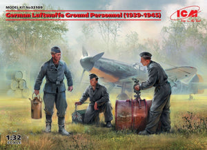 ICM 32109 Personnel au sol de la Luftwaffe allemande (1939-1945) (3 figurines) 1/32