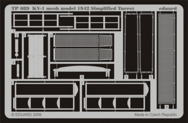 Maquette simplifiée du KV-1 (Eduard TP089) au 1/35, Trumpeter