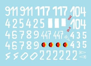 Star Decals 35-C1342 DDR - NVA 1. Numéros et insignes de la Nationale Volksarmee est-allemande 1/35 – image 2