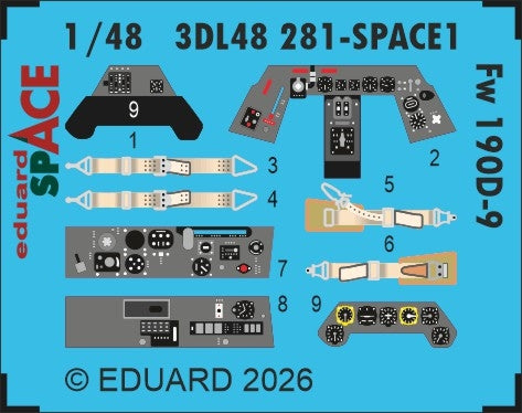 Eduard 3DL48281 Focke Wulf Fw-190 D-9 - Space Set MiniArt Kits 1/48