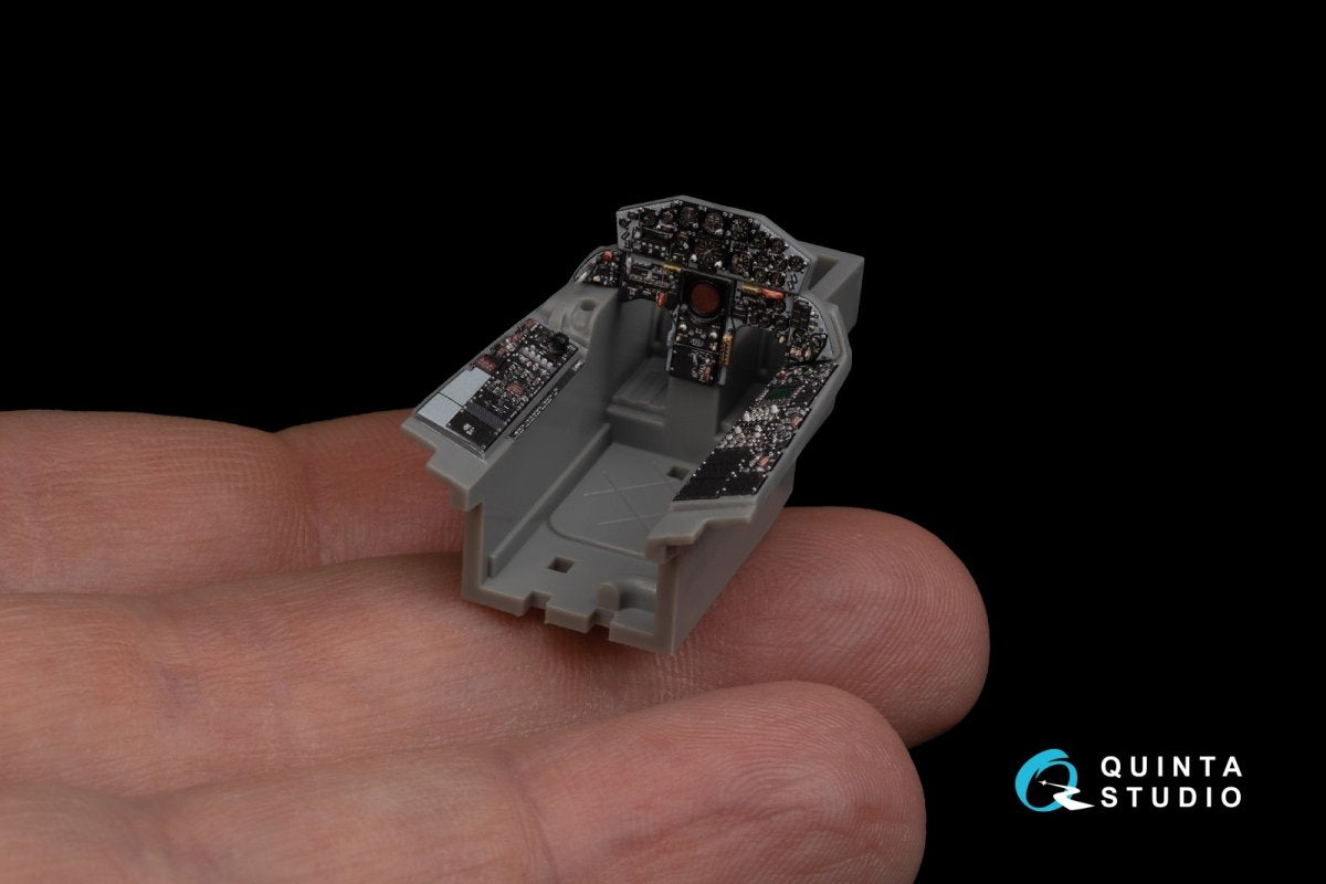 Intérieur imprimé en 3D et coloré sur papier décalcomanie Quinta Studio QD48224 F-104S/ASA-M (Kinetic) 1/48  – imagen 7