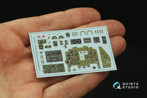 Intérieur coloré imprimé en 3D sur papier décalcomanie (Hasegawa) Quinta Studio QD32238 Mitsubishi J2M3/5/6 Raiden 1/32 – image 3