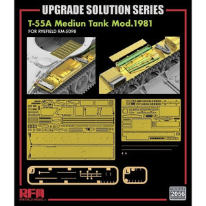 Maquette Rye Field 2056 T-55A Char moyen Mod.1981 pour RFM5098 - Solution de mise à niveau 1/35 – image 2