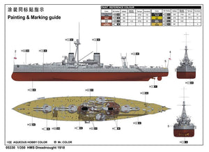 Trumpeter 05330 HMS Dreadnought 1918 1/350 – immagine 3