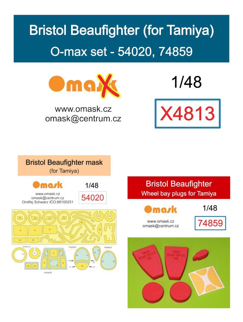 Kit Omask X4813 Bristol Beaufighter O-max pour Tamiya 1/48