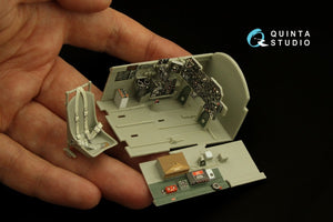 Quinta Studio QD32148 P-47D Thunderbolt Bubbletop Early, intérieur imprimé en 3D et coloré sur papier décalcomanie (Trumpeter), échelle 1/32 – image 9
