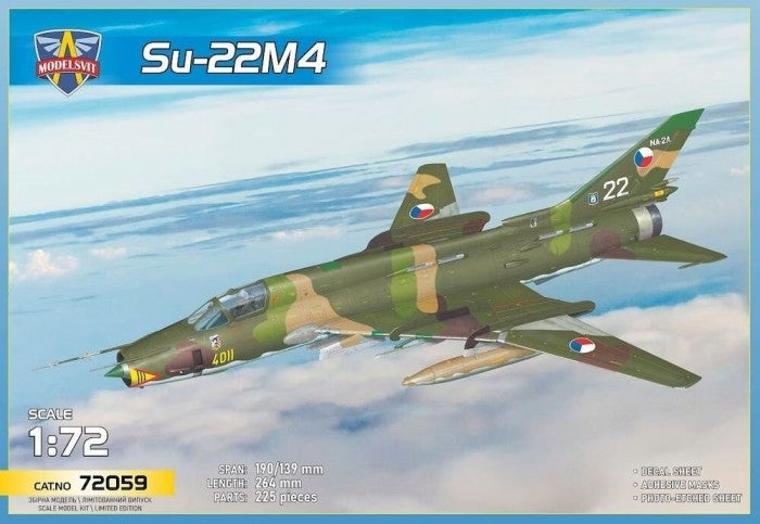 Modelsvit 72059 Su-22M4 Fitter-K Chasseur-bombardier soviétique 1/72