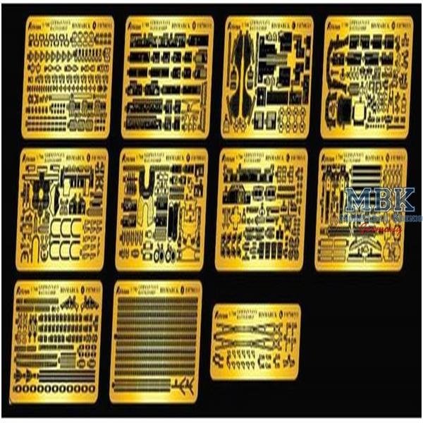 Maquette FlyHawk FH700311 Cuirassé Bismarck (pour Trumpeter 05711) 1/700
